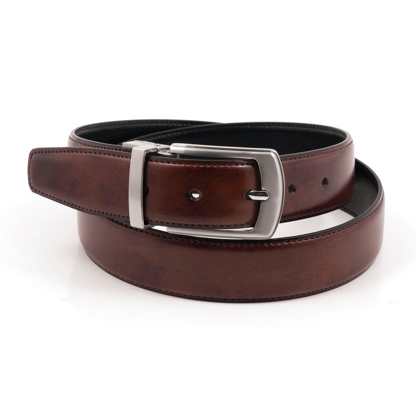 Marbled Brown Reversible Belt