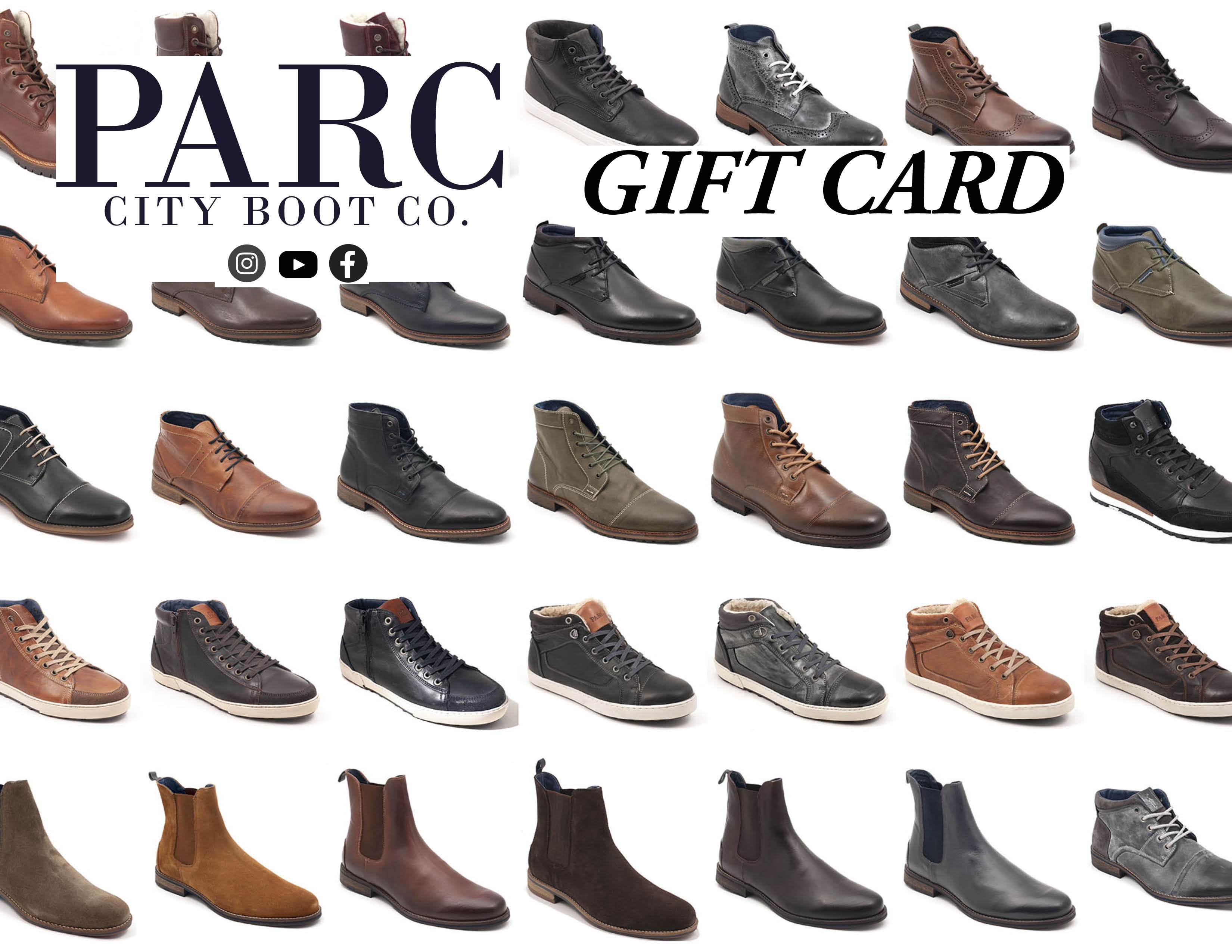 PARC City Boot Gift Card