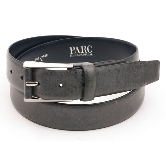 Grey Leather Belt