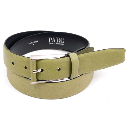 Light Olive Leather Belt