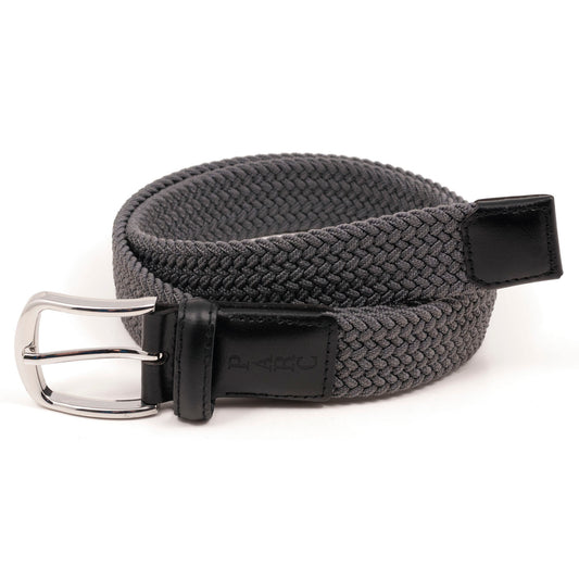 Charcoal Stretch Braid Belt