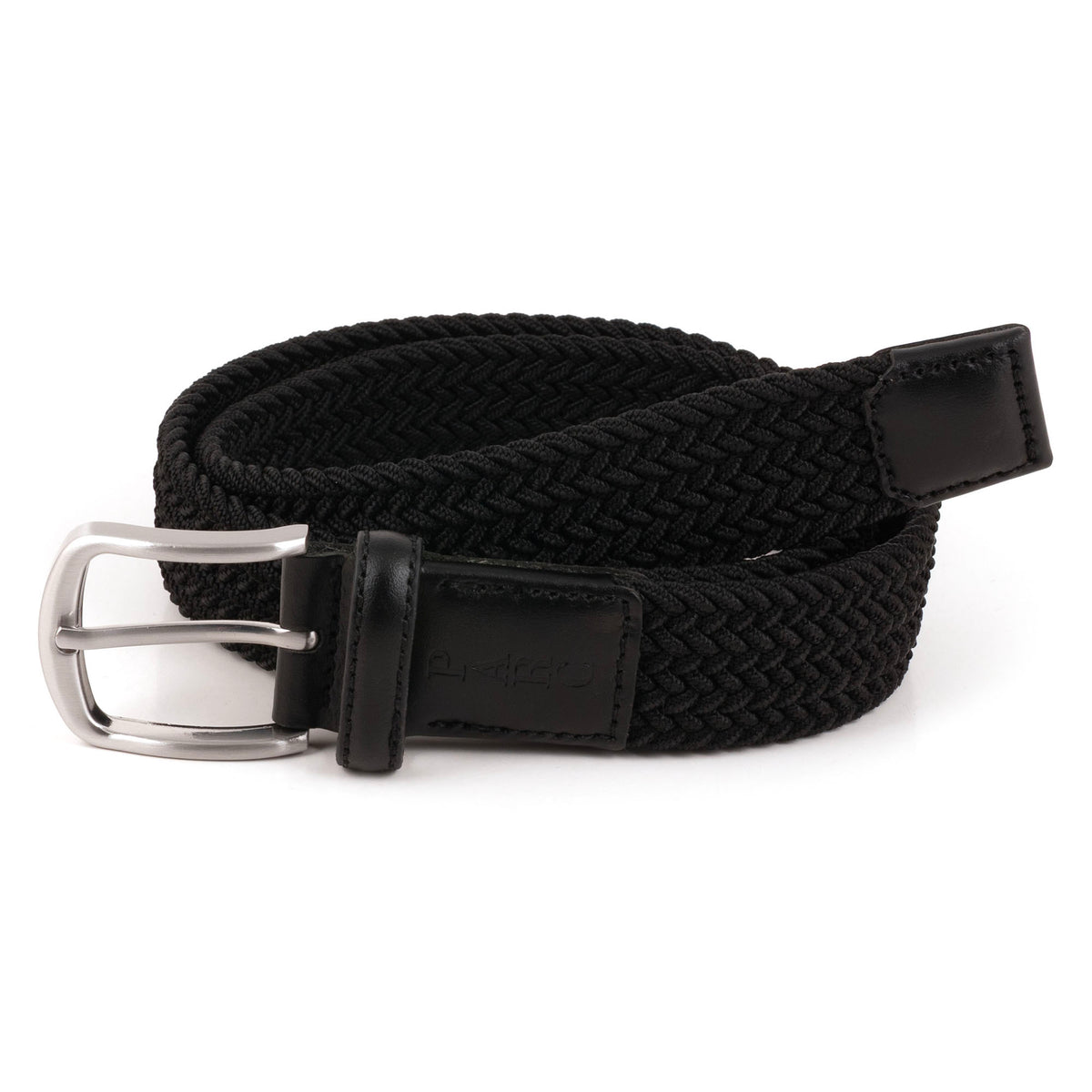 Black Stretch Braid Belt