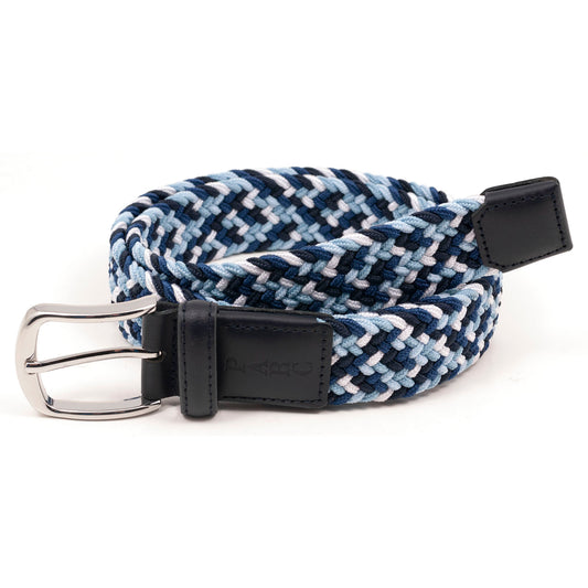 Blue Multi Stretch Braid Belt